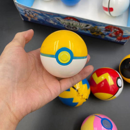 Ensemble de 8 Pokébolas avec Figurines Surprises Pokémon