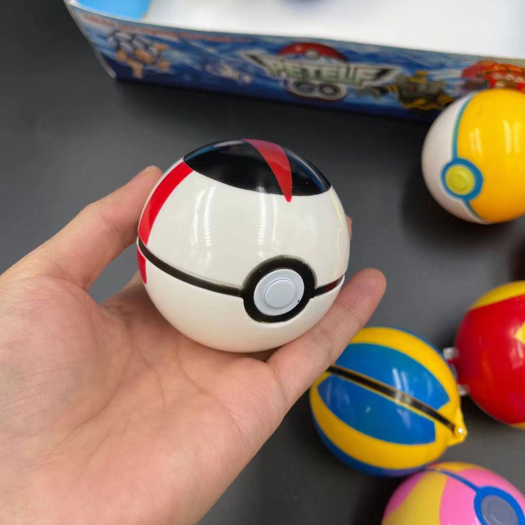 Ensemble de 8 Pokébolas avec Figurines Surprises Pokémon