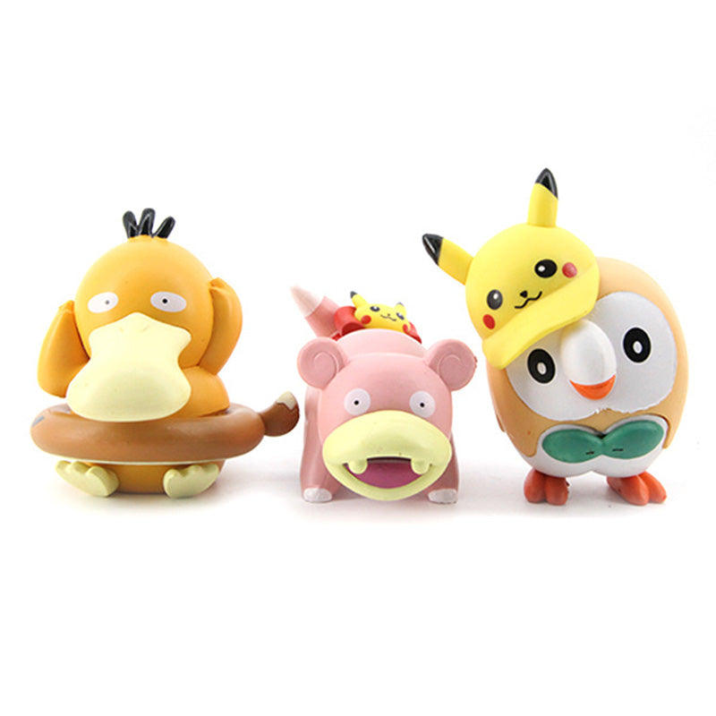 Ensemble de Figurines Cosplay Pokémon – 6 Pièces Adorables