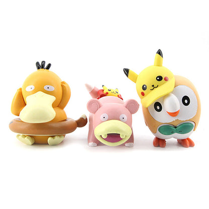 Ensemble de Figurines Cosplay Pokémon – 6 Pièces Adorables