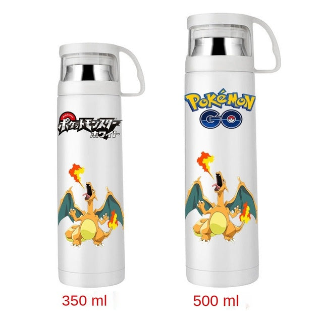 Bouteille Thermos Pokémon 350ML/500ML avec Motifs Variés