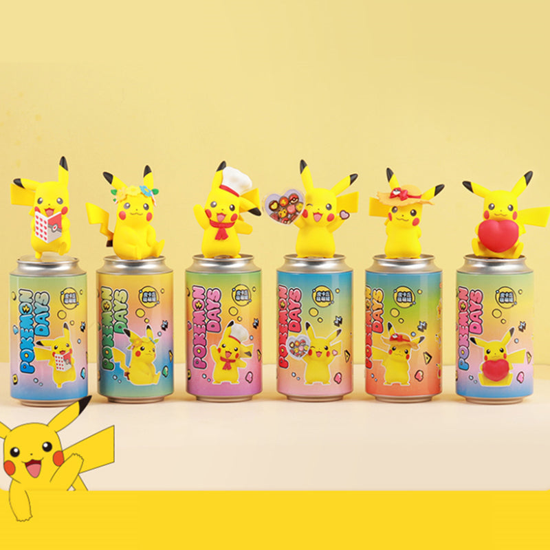 Figurines Collectables Pikachu avec Boîte Métallique Édition Spéciale