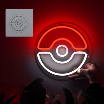 Lampe LED Néon Pokéball 20 cm