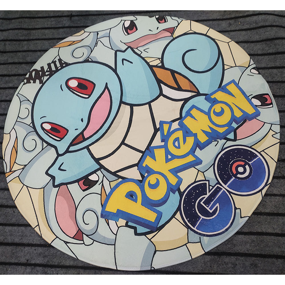 Alfombra Pokémon Colorée en Frotté Rond pour Enfants