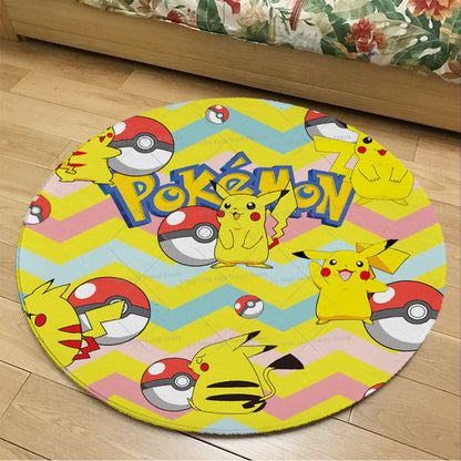 Runder Flanel Pokemon Teppich in vielen Motiven kaufen