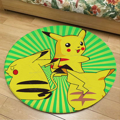 Runder Flanel Pokemon Teppich in vielen Motiven kaufen