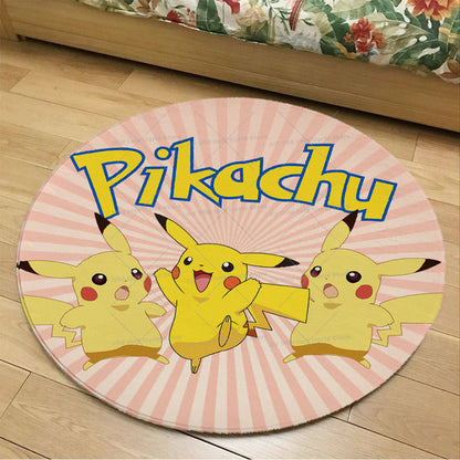 Runder Flanel Pokemon Teppich in vielen Motiven kaufen