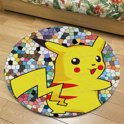 Runder Flanel Pokemon Teppich in vielen Motiven kaufen