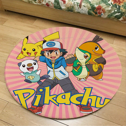 Runder Flanel Pokemon Teppich in vielen Motiven kaufen