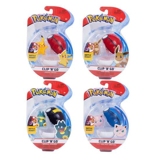 Figurine Pokémon avec Pokéball Clip 'n Go - Aventures Interactives