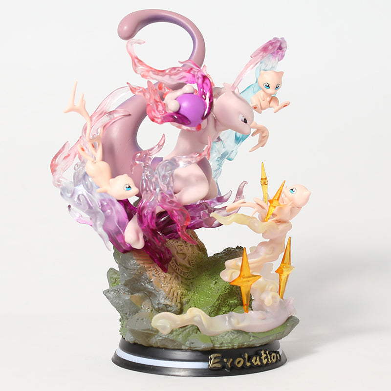 Figurine Mewtwo avec Mew - 23 cm en PVC