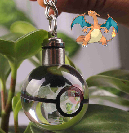 Colgante Pokebola Lumineux avec Motifs Pokémon