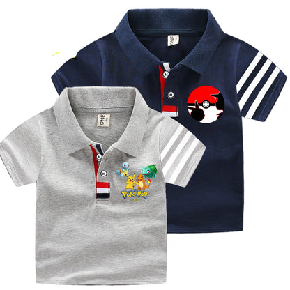 Polos Pokémon pour enfants - 33 motifs estivaux amusants