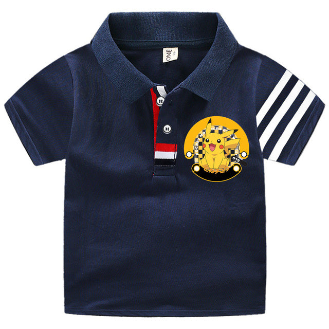 Pokemon Polo Shirts für Kinder mit vielen verschiedenen Motiven für den Sommer kaufen