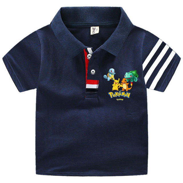 Pokemon Polo Shirts für Kinder mit vielen verschiedenen Motiven für den Sommer kaufen