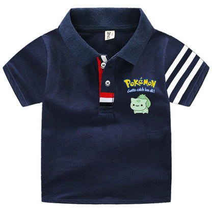 Polos Pokémon pour enfants - 33 motifs estivaux amusants