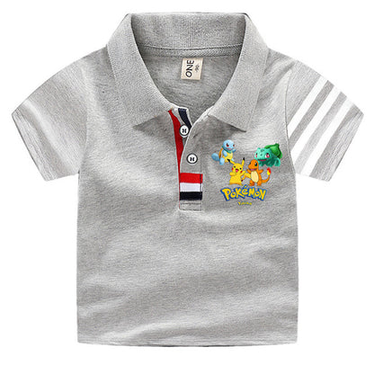 Polos Pokémon pour enfants - 33 motifs estivaux amusants