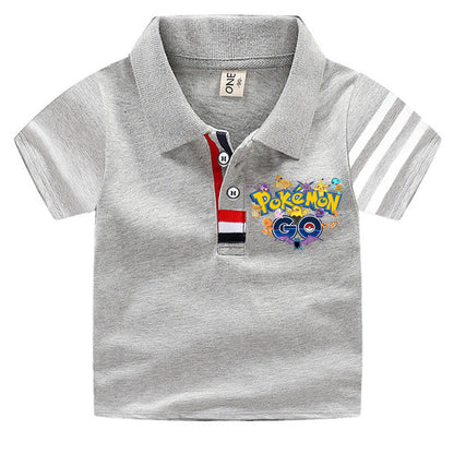 Polos Pokémon pour enfants - 33 motifs estivaux amusants