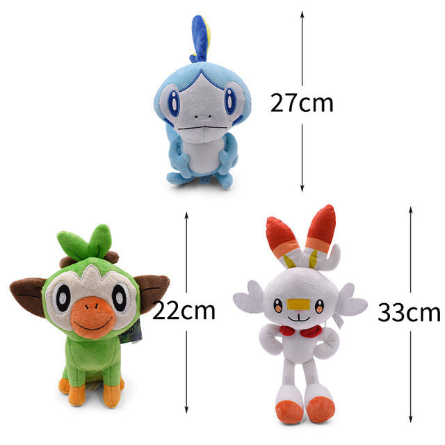 3-teilige Pokémon Plüschfiguren Regionen-Sammlung kaufen