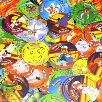 Tazos Pokemon 160 Round Pogs Edición 2000 con Caja