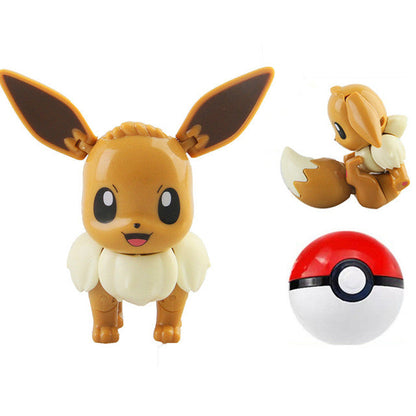 Jeu de figurines Pokémon avec Pokéballs - 2 personnages à collectionner