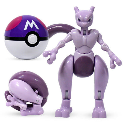 Jeu de figurines Pokémon avec Pokéballs - 2 personnages à collectionner