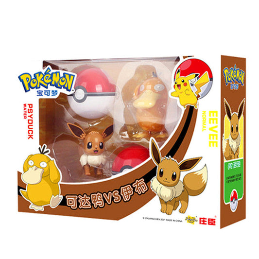 Pokemon Spielzeug Set mit 2x Figur und 2x Pokeball (verschiedene Motive zur Wahl) kaufen