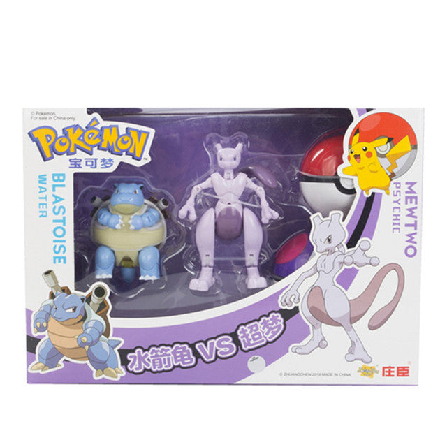 Pokemon Spielzeug Set mit 2x Figur und 2x Pokeball (verschiedene Motive zur Wahl) kaufen