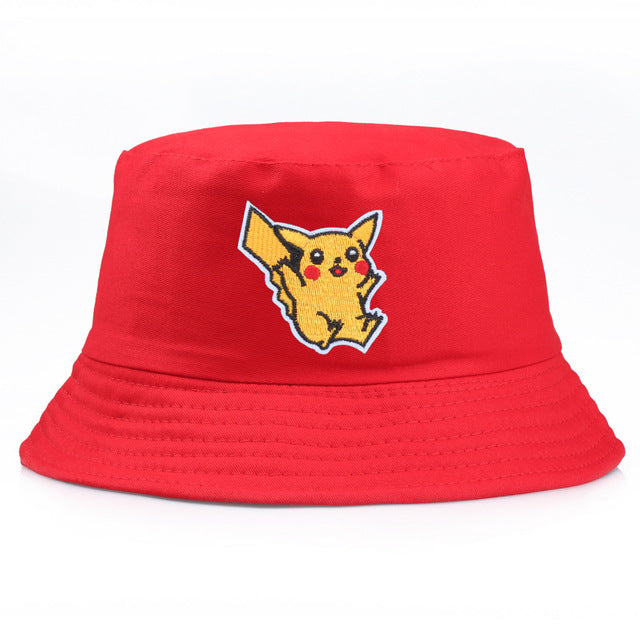 Chapeau de Pêcheur Pikachu Unisexe pour Enfants - 8 Couleurs Disponibles