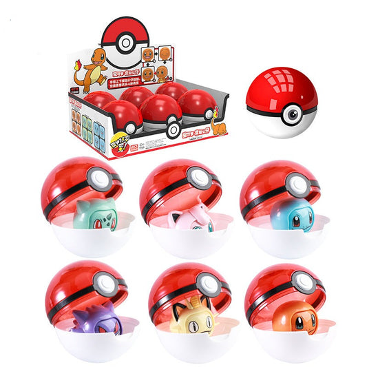 Pokéball Pokémon à visage interchangeable - Charmander, Pikachu, Chimpep