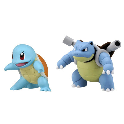 Figurines d'Aventure Pokémon : Squirtle & Turtok Blastoise