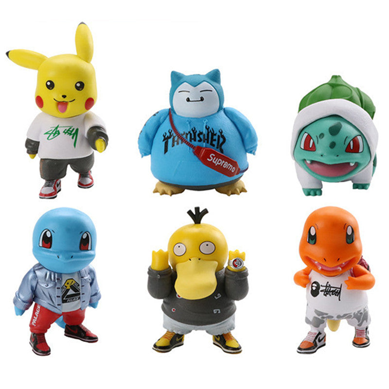 Set de Figurines Pokémon Émouvantes - Pikachu, Squirtle, Charmander et Plus