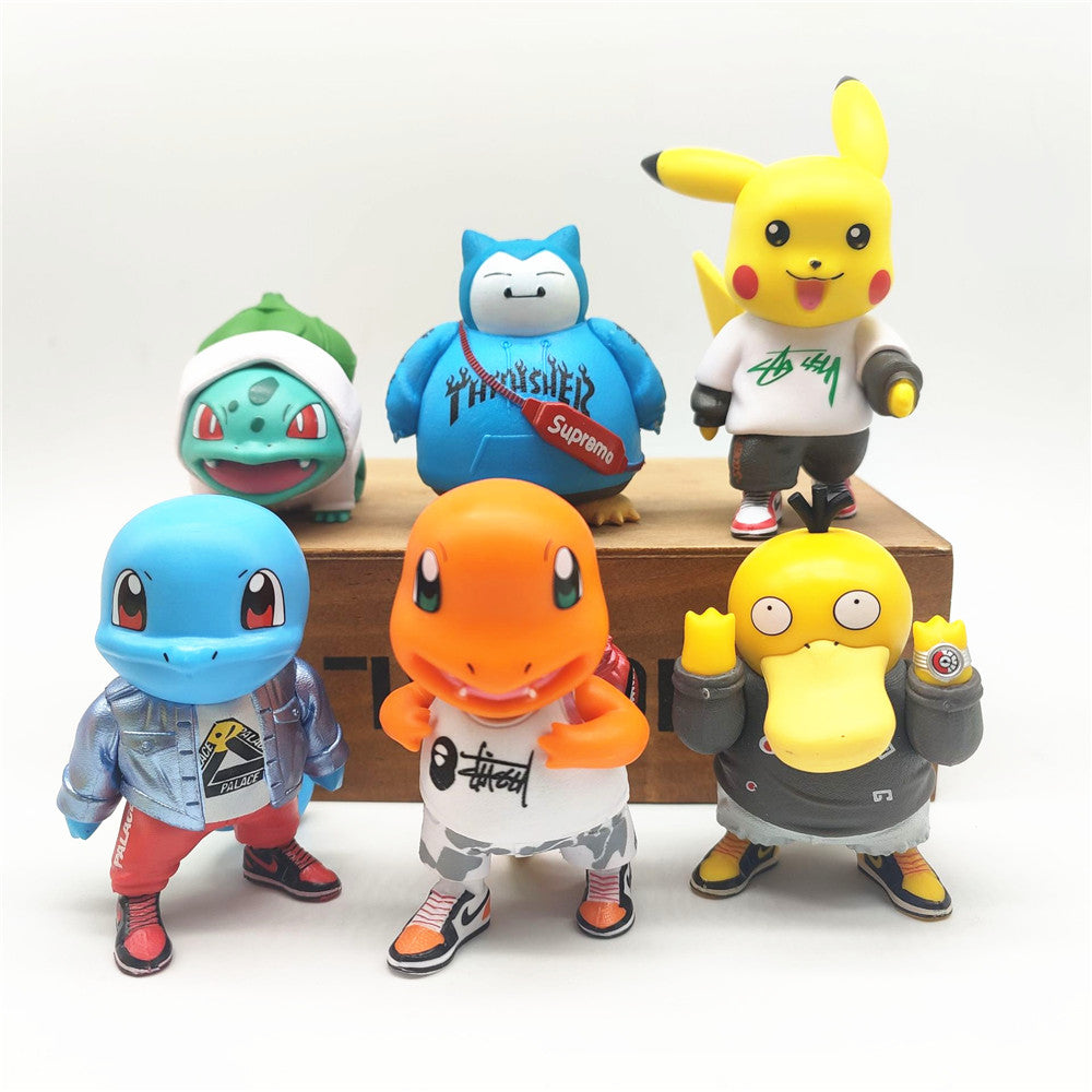 Set de Figurines Pokémon Émouvantes - Pikachu, Squirtle, Charmander et Plus