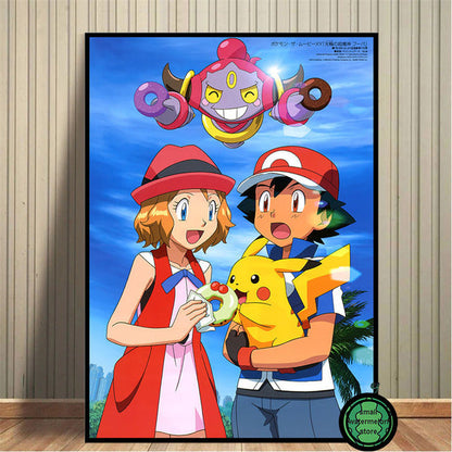 Pokemon Poster Kunstdrucke Ash Ketchum Pikachu Jigglypuff etc. kaufen