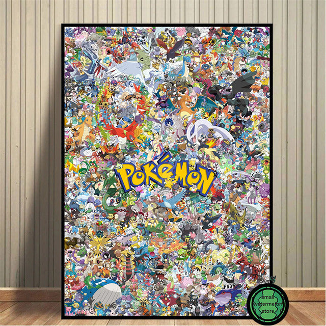 Pokemon Poster Kunstdrucke Ash Ketchum Pikachu Jigglypuff etc. kaufen