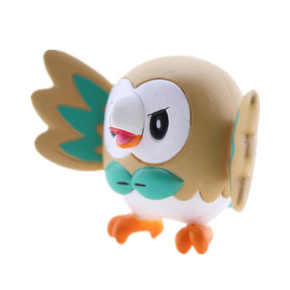 Figurine Rowlet Bauz - 4 cm Type Plante/Volant