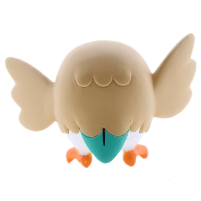 Figurine Rowlet Bauz - 4 cm Type Plante/Volant