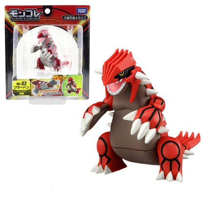 Figurine Collectible Groudon - Moncolle 10 cm