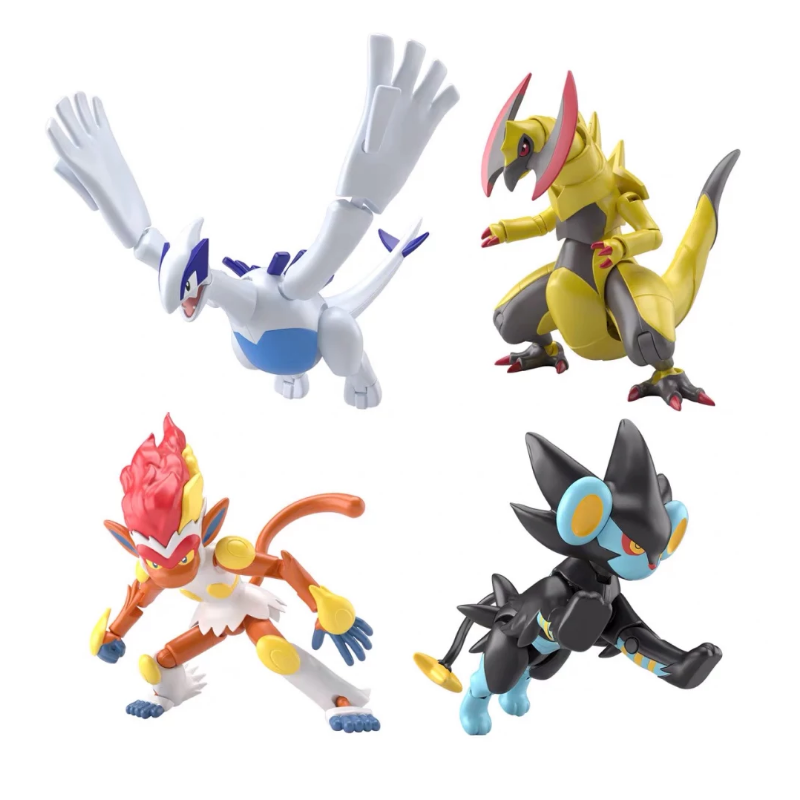 Figurines de collection Pokémon Shodo 6 - Lugia, Haxorus, Infernape, Luxray