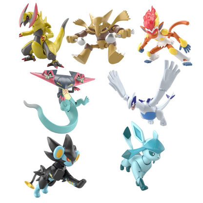 Figurines de collection Pokémon Shodo 6 - Lugia, Haxorus, Infernape, Luxray