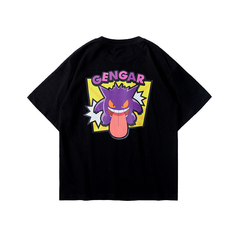 T-shirt d'été pour enfants Gengar - Style Pokémon amusant !