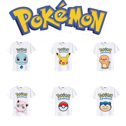 T-shirts d'été Pokémon et Pikachu - 13 designs uniques pour fans