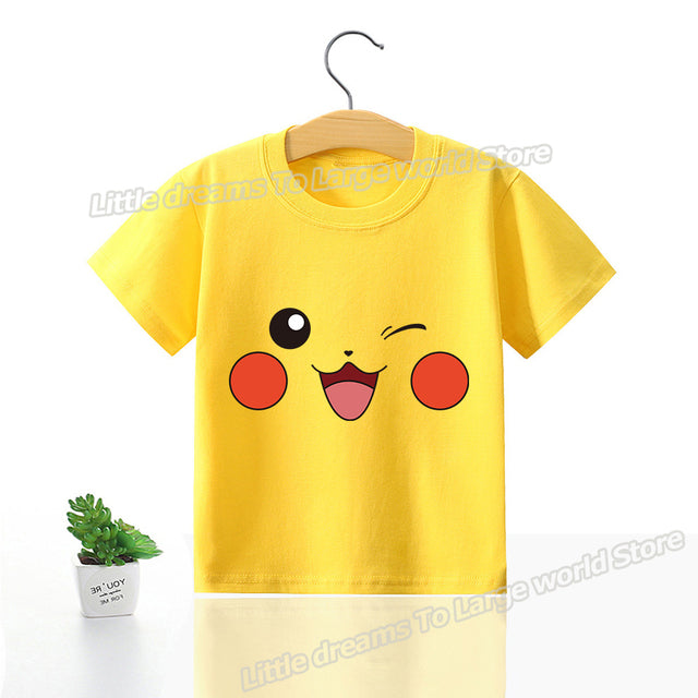 Kinder T-Shirts mit niedlichen Pokemon oder Pikachu Motiven kaufen