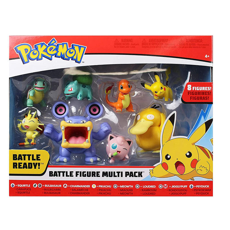 Pack de Figurines Pokémon Battle - 8 Personnages Époustouflants