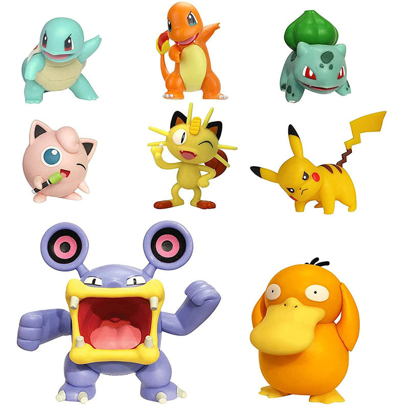 Pack de Figurines Pokémon Battle - 8 Personnages Époustouflants