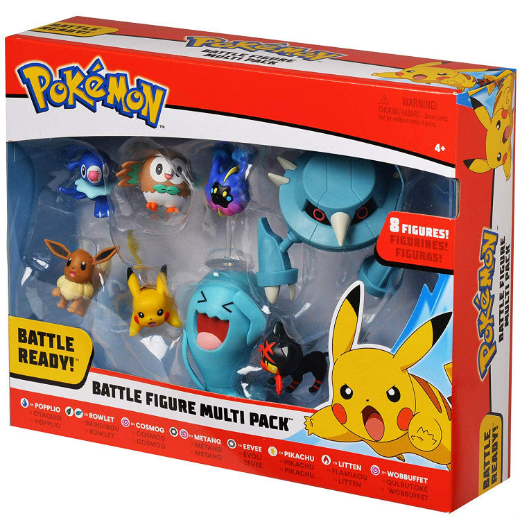 Pack de Figurines Pokémon Battle - 8 Personnages Époustouflants