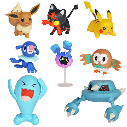 Pack de Figurines Pokémon Battle - 8 Personnages Époustouflants