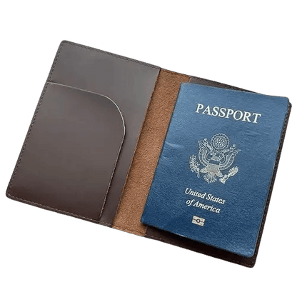 Protège passeport Algérien (En cuir véritable) - Passeport Cases