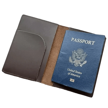 Protège-Passeport en Cuir Véritable Inspiré du Passeport Irlandais - Passeport Cases