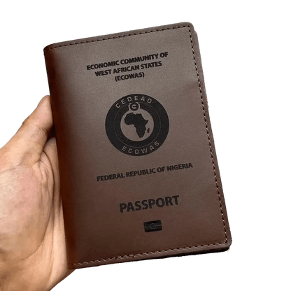 Protège passeport Nigérian (En cuir véritable) - Passeport Cases